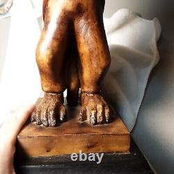 Vintage Monkey Butler Candelabra Resin 13 Candlestick Holder Figure Statue RARE