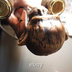 Vintage Monkey Butler Candelabra Resin 13 Candlestick Holder Figure Statue RARE
