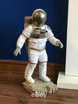 Vintage Spaceman Astronaut Statue Sculpture Figure Ornament Large 53 X 30cm New