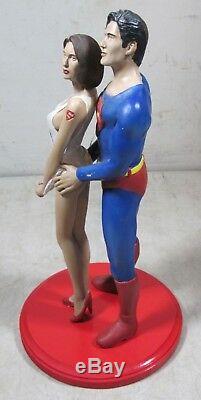 Vintage Superman Lois Lane Naughty Risque Statue Figures Sexy