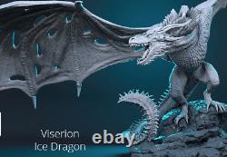 Viserion Ice Dragon GOT Garage Kit Figure Collectible Statue Handmade Gift