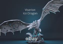 Viserion Ice Dragon GOT Garage Kit Figure Collectible Statue Handmade Gift