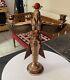 Vtg Egyptian Egypt 14 Isis Goddess Figure Figurine Statue Copper Clad Resin