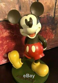Walt Disney's Mickey Mouse Large 12 Big figure Statue 1980's Resin RARE