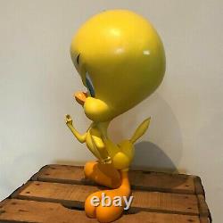 Warner Bros Large Tweety Pie Pointing Finger Resin Statue Figure