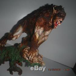 Werewolf Wolfman statue Fenris Fenrir Lycan Figure Wolfen OVER 12 RARE