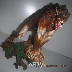 Werewolf Wolfman statue Fenris Fenrir Lycan Figure Wolfen OVER 12 RARE