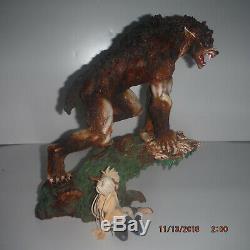 Werewolf Wolfman statue Fenris Fenrir Lycan Figure Wolfen OVER 12 RARE