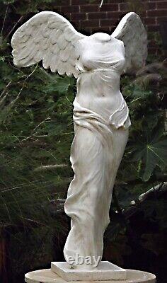 Winged Statue Sculpture Nike Victory Greek Italian Paris Louvre Garden Home 1 m