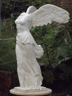 Winged Statue Sculpture Nike Victory Greek Italian Paris Louvre Garden Home 1 m