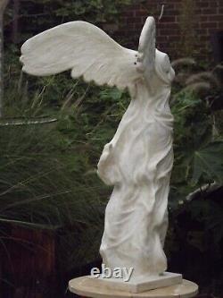 Winged Statue Sculpture Nike Victory Greek Italian Paris Louvre Garden Home 1 m