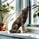 Wolf Figurine Majestic Wolf Figurine Statue Decoration Ornament Sculpture Figure