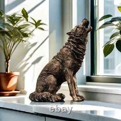 Wolf Figurine Majestic Wolf Figurine Statue Decoration Ornament Sculpture Figure