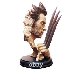Wolverine Hugh Jackman X-Men Painted Bust Statue Resin Figure Display Model