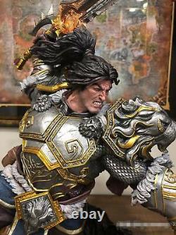 World of Warcraft-Varian Wrynn 14 Resin Statue of faceted pebble