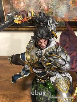 World of Warcraft-Varian Wrynn 14 Resin Statue of faceted pebble