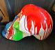 XL Size Multi Colour Resin Skull Statue Figure / Splat Design Halloween