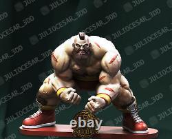 Zangief Street Fighter Statue Figure Resin printed DIY model kit